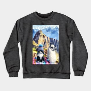 Romantic Andes Getaway Cat Tuxedo Life 3AT Crewneck Sweatshirt